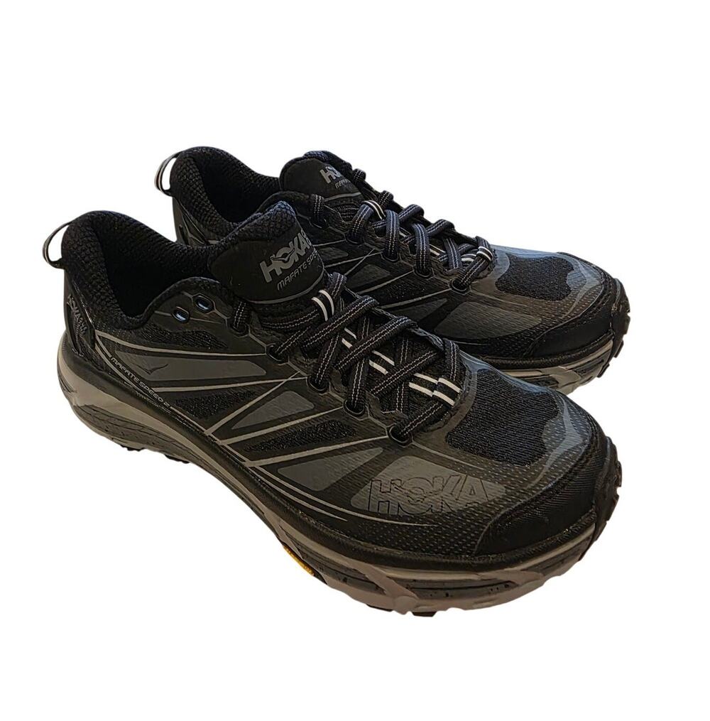Hoka One One Mafate Speed 2 Hiking Shoes Womens 7.5 Trail Running Black NWOT